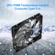 thumbnail image 1 of KH12H-P 8cm 4 pines 3000RPM Control de temperatura de velocidad PWM Ventilador de cubierta de computadora, 1 of 9