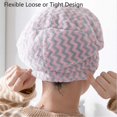 thumbnail image 4 of 2 toallas de microfibra para el cabello para mujer, turbante suave, absorbente y de secado rápido con lazo., 4 of 5