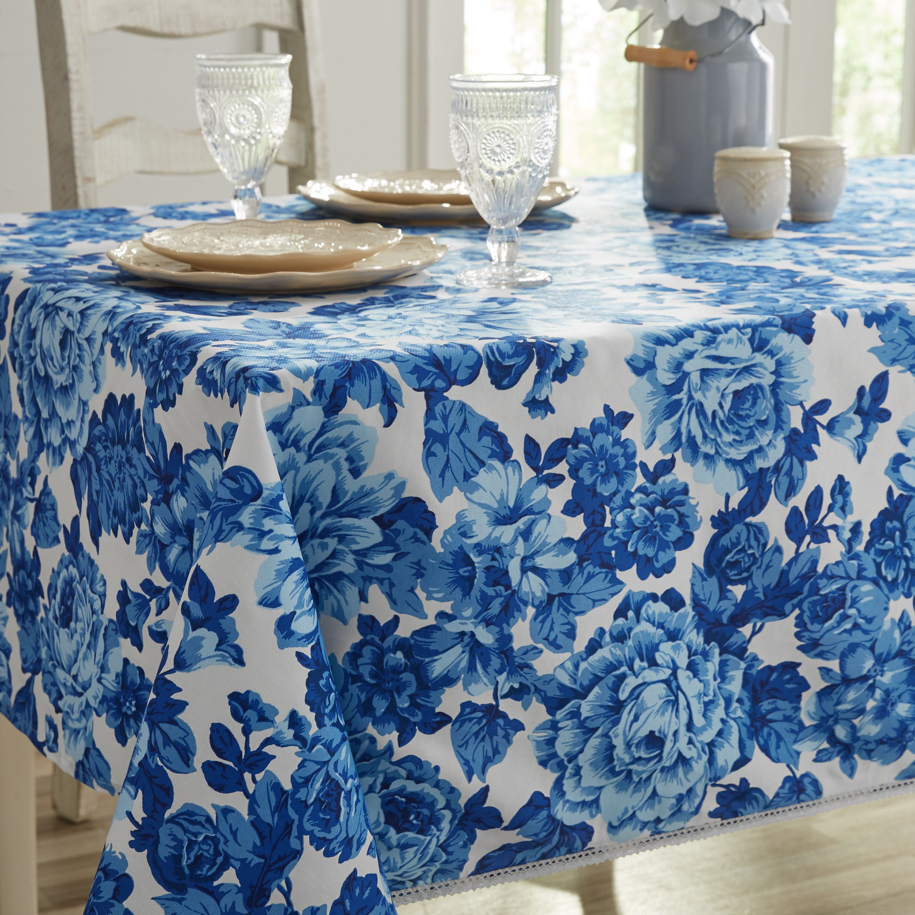 The Pioneer Woman Heritage Floral Fabric Tablecloth, 60"W x 102"L, Available in Multiple Sizes