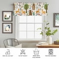 thumbnail image 6 of Kitchen Valances for Window, Cartoon Animal Green Forest Light Filtering Rod Pocket Valance Curtain, Cute Brown Bear Deer Short Curtains Window Topper for Bedroom Bathroom Living Room 54x18in, 6 of 9