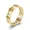 Gold color, variant on New 14K Yellow Gold Hollow Out Ring for Men Women Fashion Hollow Rune Design Finger Anillo Antiestres Anxiety Rings