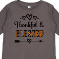 thumbnail image 4 of Inktastic Thanksgiving Greeting Thankful Blessed Girls Long Sleeve Toddler T-Shirt, 4 of 5