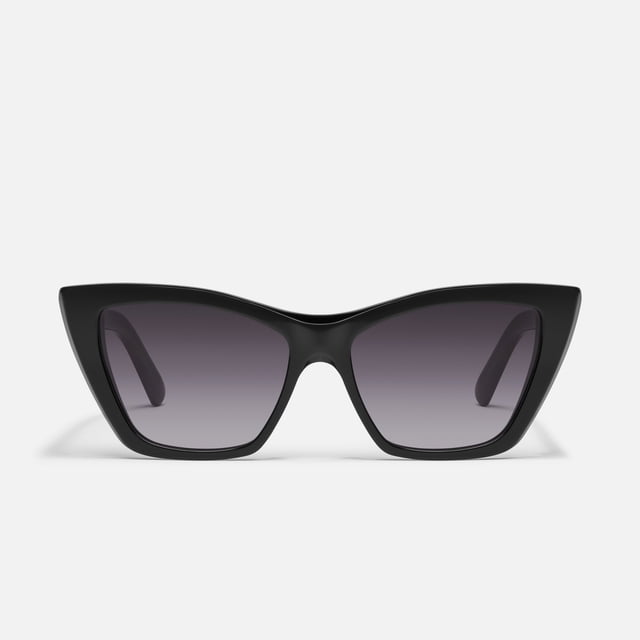 Quay Australia Set en Piedra Cat Eye Sunglasses, Negro/humo