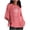 Pink3, variant on Women T-Shirts Summer Short Sleeve Crewneck Tops Side Split Loose Print Shirts Trendy