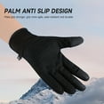 thumbnail image 2 of FORICOM Flap Touchable Zipper Gloves, Ski Gloves, Designed for Riding, Cycling, Hiking, Typing, Cold Storage Work, Sports, Soccer, Shooting and Other Activities for Men and Women (Black L)., 2 of 5