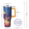 thumbnail image 3 of 40oz Hawaii Tropical Plants Tumbler with Handle, Leak Proof Flip Straw Lid, Stainless Steel Vacuum Insulated Travel Cup Gift, 3 of 5
