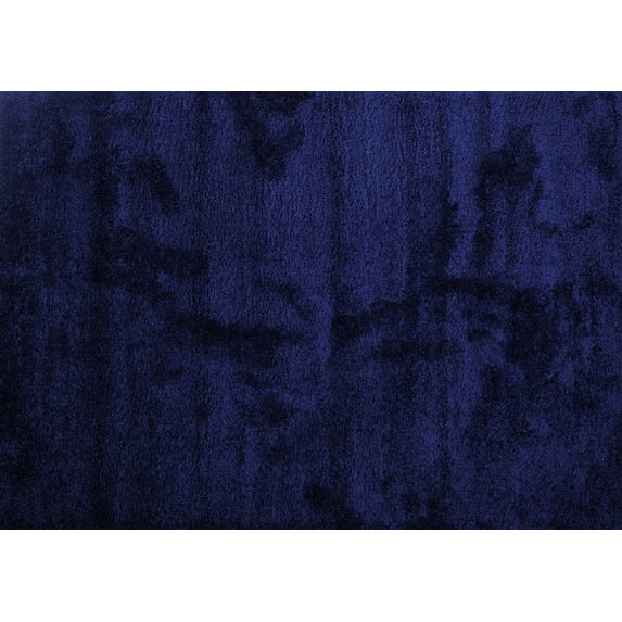 Ahgly Company Indoor Rectangle Abstract Blue Contemporary Area Rugs, 7' x 9'