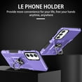 thumbnail image 2 of Decase for Samsung Galaxy A10s,Galaxy A10s Rugged Case Support Magnetic Car Mount Military Grade Drop Protection Heavy Duty Armor Phone Cover with 360° Ring Kickstand - Purple, 2 of 7