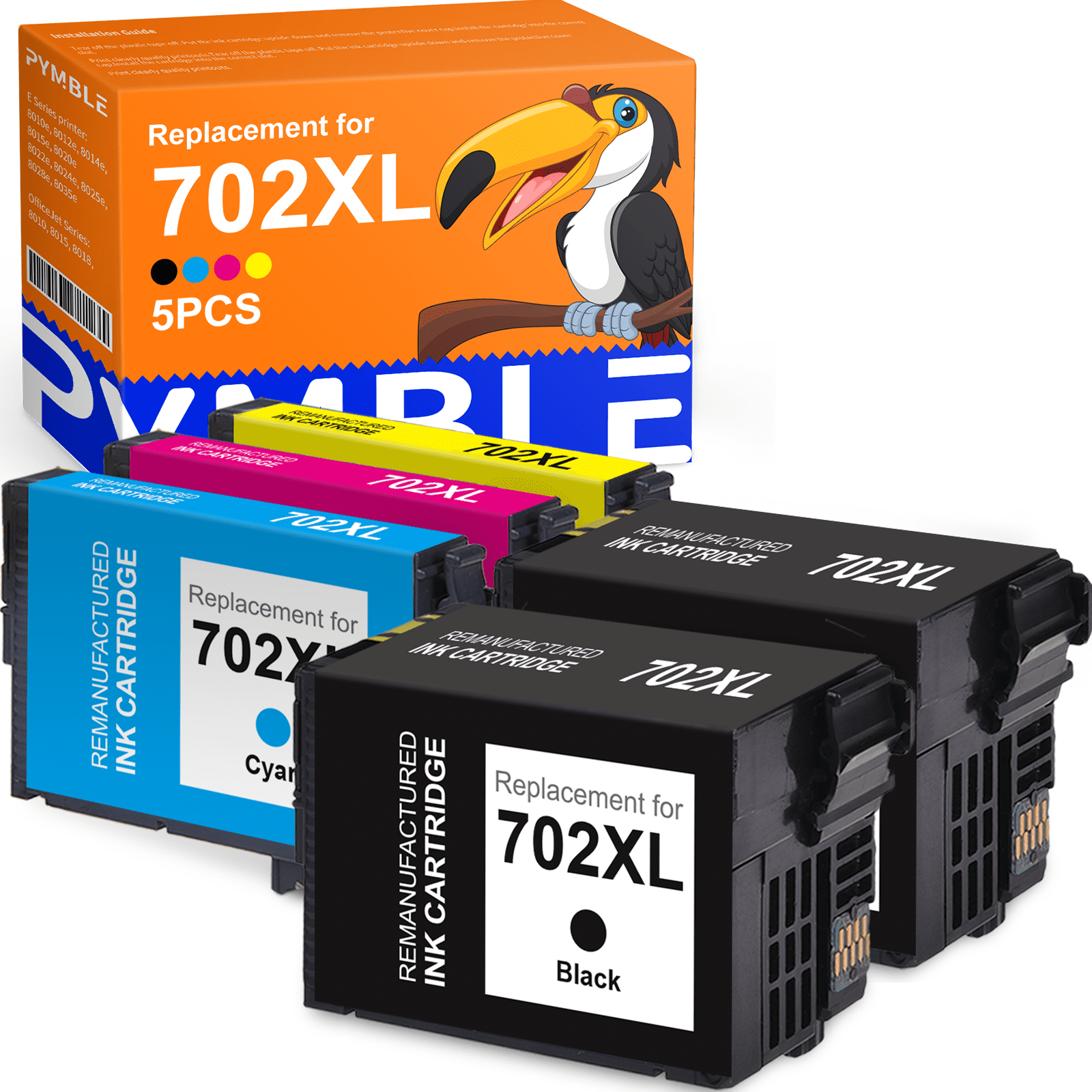 702xl 702 Ink Cartridge For Epson 702 Xl 702xl T702xl Ink Cartridges To Workforce Pro Wf 3720 Wf 2988