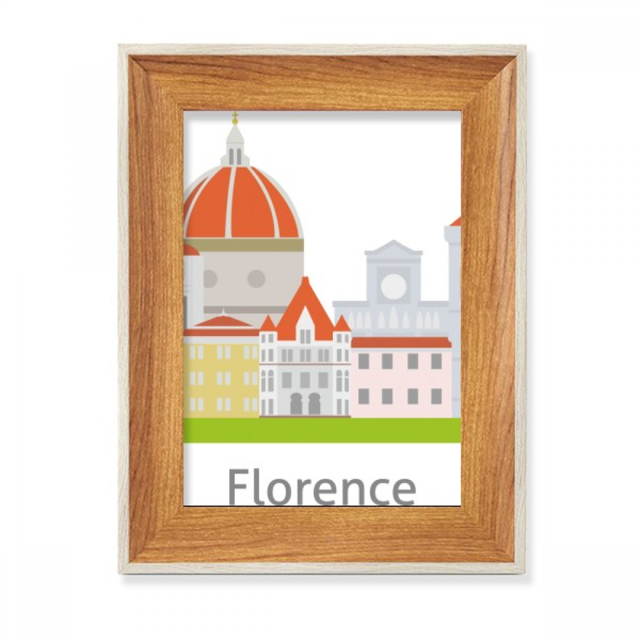 Italy Florence Landscape National Pattern Desktop Wooden Photo Frame Display Picture Art Painting Multiple Sets