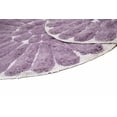 thumbnail image 2 of Chesapeake Bursting Flower 2pc White & Lilac Round Bath Rug Set (24" & 30"), 2 of 6
