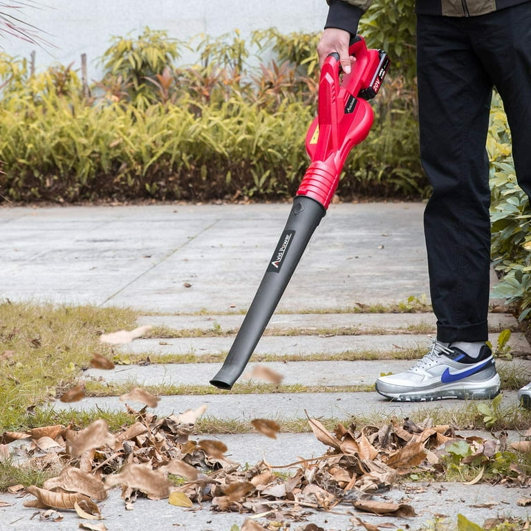 Cordless Leaf Blower Sweeper with 130 MPH Blower Battery & Charger