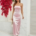 thumbnail image 5 of Tponi Womens Dresses Evening Gown Regular Neck Sleeveless Pink Plus Size Dresses M, 5 of 6
