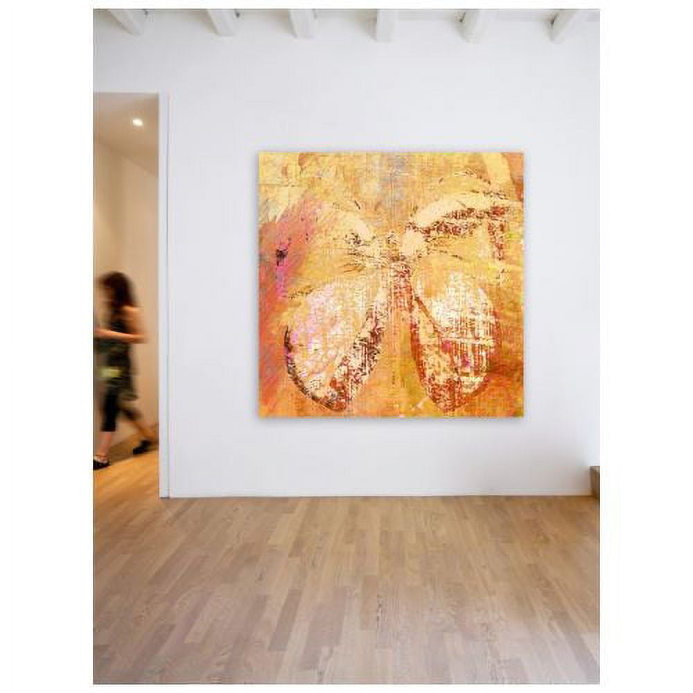 "Farfalla V" Painting Print on Wrapped Canvas