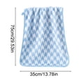 thumbnail image 3 of WDOBM Reusable Washcloths, Unisex Color‑Block Coral Fleece Bath Hair‑Drying Towel, Highly Absorbent Quick Dry Machine Washable, Lightweight Sport Towels for Bathroom Salon, 3 of 6