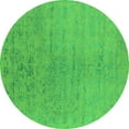 thumbnail image 1 of Ahgly Company Indoor Round Oriental Green Industrial Area Rugs, 3' Round, 1 of 4