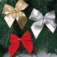 thumbnail image 4 of Christmas Bowknot Ornaments,Red Mini Red Bow,Twist Tie Bows for Christmas Tree,Hanging Decoration Supplies for Wedding and Gift Wrapping, 4 of 7