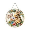 thumbnail image 2 of Guozer Easter Bunny Door Sign Easter Door Plaque Decorative Bunny Door Hanging for Decorative Wall Front Door Yard Home Springtime Wedding, 2 of 8