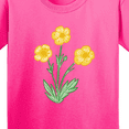 thumbnail image 4 of Inktastic Yellow Buttercup Flowers Youth T-Shirt, 4 of 5