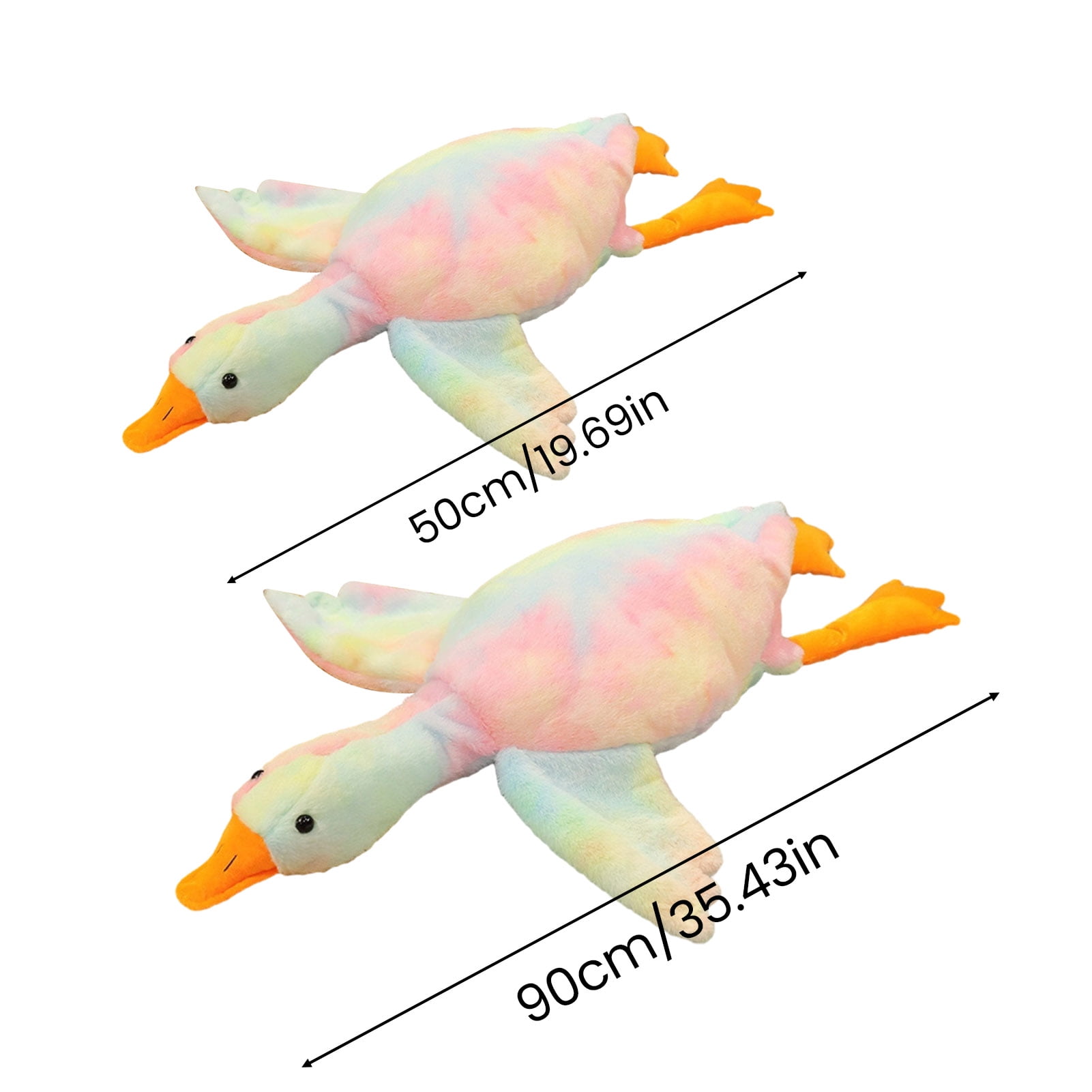 YIFAEUX Dogs Plush Duck Toy Fetch Lovers Toy Soft Dog Chew Toy Stuffed Duck Tug-of-War Toy for Small Medium Large Dogs Interactive Play Boredom Relief
