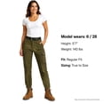 thumbnail image 7 of Dickies Womens Cargo Pants - Cotton Twill High Rise Casual Jogger Work Pants with Pockets & Elastic Bottom, 7 of 7