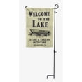 thumbnail image 4 of Printtoo Tan Welcome To The Lake Outdoor CampingFlagCustom Personalized Camping Flags For Campers Double Sided CampsiteFlag, 4 of 4