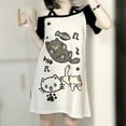 thumbnail image 2 of Lkhaha 2026 Womens T Shirts Fashion Tops Cartoon Graphic Off Shoulder Gothic Gift Clothes Black L, 2 of 7