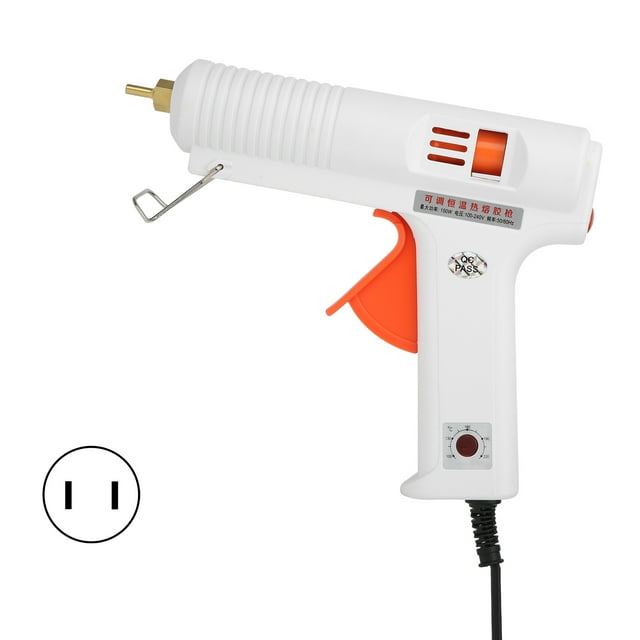 Hot Glue Hot Melt Glue Constant Temperature Hot Glue 150w Hot Melt Glue Hot Glue Adjustable Constant Temperature Home Repairs DIY Crafts 150W AC100-240V White HL FUS Plug