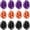 Black, Purple & Orange, variant on PMU Decorative Star Confetti Bows Large 4-1/4 Inch Patriotic Assortment (Red, White and Blue) (12Pkg) Pkg/1