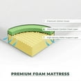 thumbnail image 4 of Queen Size Mattress - 8 Inch Cool High Density Comfort Organic Foam Mattress - Breathable - Euro Top - Medium Firm - Oliver & Smith, 4 of 5