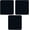 3-Pack Black, variant on Premium Square Waterproof Mouse Pad - Non-Slip Rubber Base, 9x9 inches (Pink)