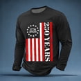 thumbnail image 2 of 250 Anniversary Sporty Long Sleeve T Shirt Athletic Crew Neck 250Th Mens Tees Black XXL, 2 of 6