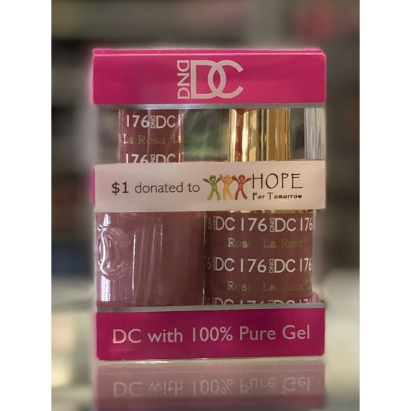 DND - DC Duo Soak off Gel & Matching nail polish, #176 - La Rosa