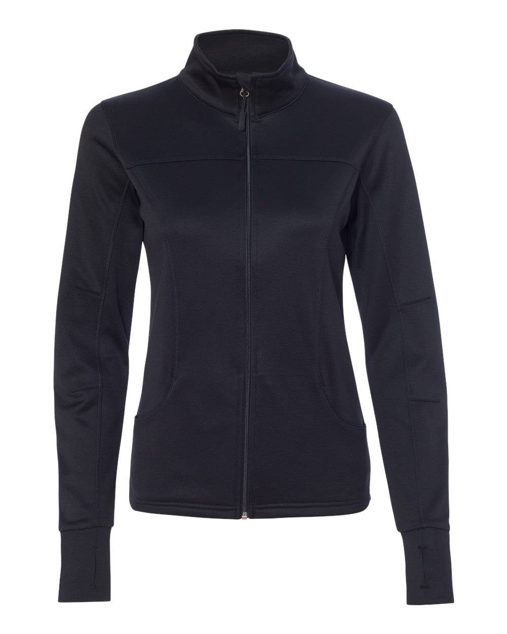 Rogue Zip-Up Track Style Jacket in Black a Long Sleeve Zipper Shirt for Women Small, Black