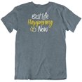 thumbnail image 1 of Best Life Happening Now Engagement T-Shirt Gift for Fiance, Fiancee, Women & Men, 1 of 8