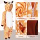 thumbnail image 3 of Pijama de una pieza con diseño de ciervo, ideal para cosplay, para invierno, talla 140, 3 of 7