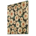 thumbnail image 2 of Designart 'Prolific of White Daisy Flowers' Traditional Print on Natural Pine Wood, 2 of 5