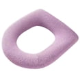 thumbnail image 1 of Matsuzay Cubierta cálida para asiento de inodoro, cojín lavable Universal, almohadilla cómoda y elástica, alfombrilla decorativa, calentador Cubiertas para muebles de jardín Violeta Tipo 1 Matsuzay HA009904-03, 1 of 6