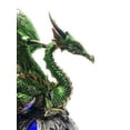 thumbnail image 6 of Ain’t It Nice Dragon Statue On Light Up LED Orb Cycling Through Many Vibrant Colors Collectible Dragon Figurine Fantasy Décor, Green 4(L) X 4(W) X 8(H) inches (Batteries Included), 6 of 6