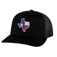 thumbnail image 4 of Texas Trucker Hat - Embroidered State Flag Design - Lone Star Texas Cap Snapback (Olive), 4 of 9