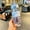 light blue, variant on Outdoor Sports Anti-scalding Water Bottle Drop-resistant Plastic Space Cup