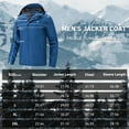 thumbnail image 6 of Tyhengta Men's Jacket Waterproof Coat Hooded Raincoat Outdoor Hiking Lightweight Windbreaker Royal blue M, 6 of 6