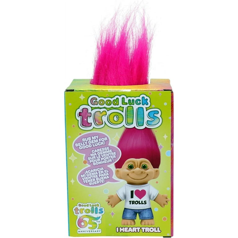 Good Luck Troll, I Love Trolls Single Doll Pack, Vibrant Hair