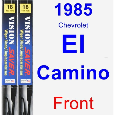- 1985 Chevrolet El Camino Wiper Blade Set/Kit (Front) (2 Blades) - Vision Saver