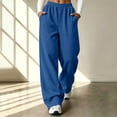 thumbnail image 2 of QSAWXQZ Womens High Waisted Wide Leg Sweatpants Elastic Waist Pockets Athletic Pants 2XL, 2 of 9