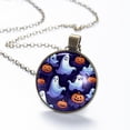 thumbnail image 6 of Halloween Ghost Necklace Personalized Custom Photo Round Pendant Adjustable Stainless Steel Necklaces with Gift Box for Men Women Mothers Valentine's Jewelry Gift, 6 of 6