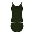 thumbnail image 7 of Kmdttou Swim Suits for Women 2025 Bathing Suit 2 Piece Control Swimsuit Scallop With Bottom on Clearance, 7 of 7