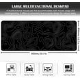 thumbnail image 3 of Extra Large Topographic Contour Gaming Mouse Pad - 35.4x15.7 Inch, Extended Mousepad with Stitched Edges, Smooth Cloth Surface, Non-Slip Rubber Base, Waterproof Keyboard Pad, 3 of 6