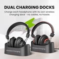 thumbnail image 6 of Avantree HT41899 Plus 2 - Dual Bluetooth 5.3 Wireless Headphones for TV with Transmitter and Charging Docks, aptX Adaptive & Low Latency, Compatible with TVs with Optical or 3.5mm AUX, 6 of 8