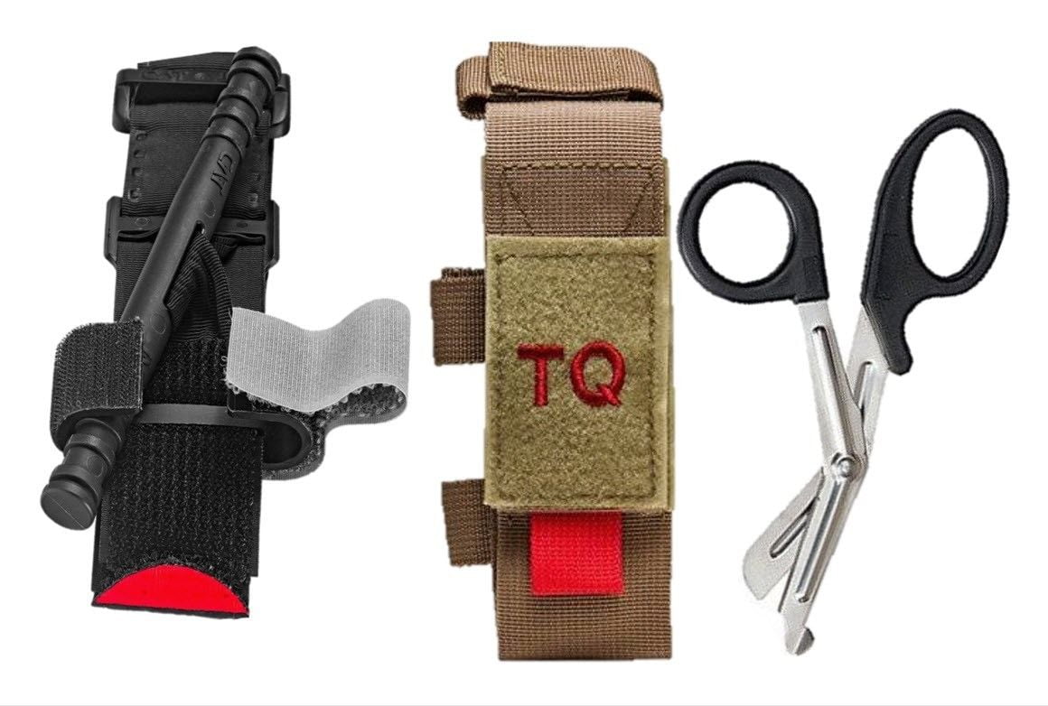 Medic Survival CAT Tourniquet Trauma Shears and MOLLE Gear PALS Pouch